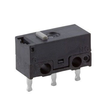 ZF Mikroschalter Knopf-Betätiger PCB, 3 A @ 125 V AC, SPDT 1,37 N -25°C - +85°C