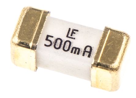 Littelfuse 一次性保险丝, 500mA, 125V 交流/直流, FF熔断速度