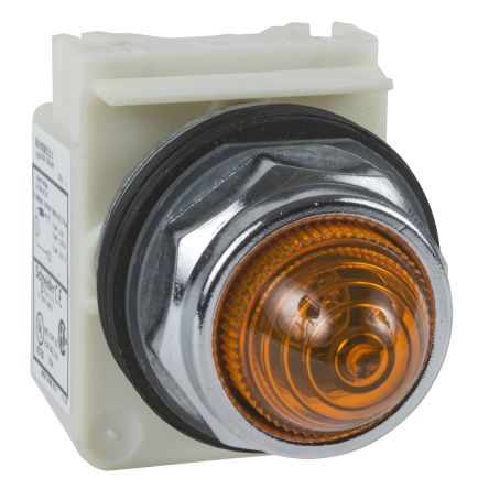 Schneider Electric Leuchtmelder Harmony 9001K 230V Ac Orange, Ausschnitt-Ø 30mm LED IP 66 Schraub