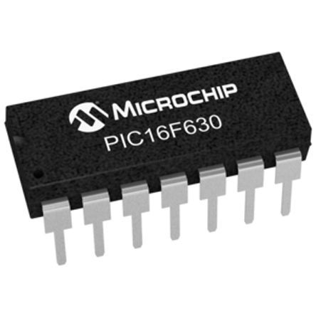 Microchip Mikrocontroller PIC16F PIC 8bit THT 128 B, 1024 X 14 Wörter PDIP 14-Pin 20MHz 64 B RAM