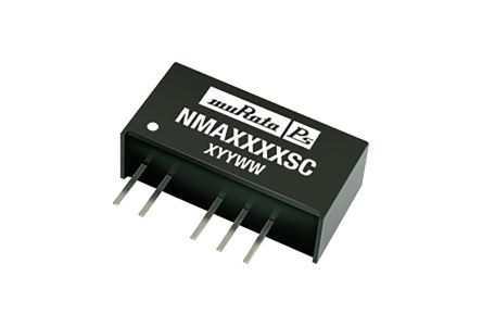 Murata Power Solutions Murata NMA DC/DC-Wandler 1W 5 V Dc IN, ±5V Dc OUT / ±100mA 1kV Dc Isoliert