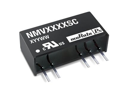 Murata Power Solutions Murata NMV DC/DC-Wandler 1W 5 V Dc IN, ±12V Dc OUT / ±42mA 3kV Dc Isoliert