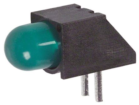 Dialight 绿光LED电路板指示灯, 1灯珠, 通孔安装, 2针