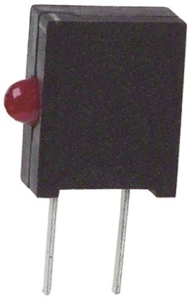 Dialight Indicateur à LED Pour CI,, 555-2001F, 1 LED, Rouge, Traversant, Angle Droit