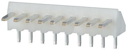 JST HVQ Series, 2.5mm Pitch 9 Way 1 Row Right Angle PCB Header, Through Hole, Solder Termination