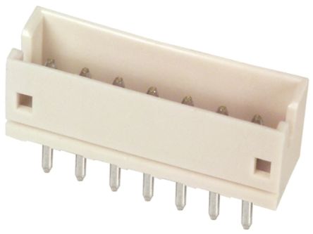 JST ZH Series Top Entry Through Hole PCB Header, 7 Contact(s), 1.5mm Pitch, 1 Row(s), Shrouded