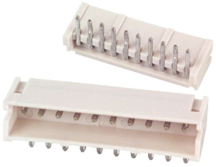 JST ZH Leiterplatten-Stiftleiste Gewinkelt, 10-polig / 1-reihig, Raster 1.5mm, Kabel-Platine, Lötanschluss-Anschluss,