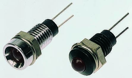 Bulgin LED Schalttafel-Anzeigelampe Rot 2V, Montage-Ø 6.1mm, Lötstift