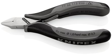 Knipex 77 52 115 ESD Seitenschneider 115 Mm, Schneidleistung 1mm