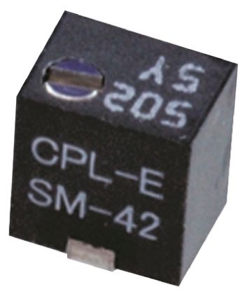 Nidec Components Copal SM-42 11-Gang SMD Trimmer-Potentiometer, Einstellung Von Oben, 100kΩ, ±10%, 0.25W, J-Schraubkloben, L. 4.8mm
