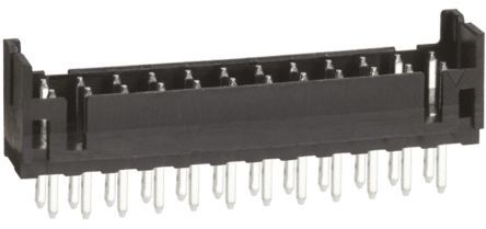 Hirose DF11 Series Straight Through Hole PCB Header, 24 Contact(s), 2.0mm Pitch, 2 Row(s), Shrouded