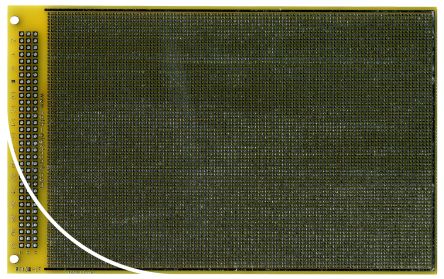 Roth Elektronik RE438-LF, Double Sided DIN 41612 C Eurocard PCB FR4 With 113 X 76 0.35mm Holes, 1.27 X 1.27mm Pitch, 160 X 100 X 1.5mm