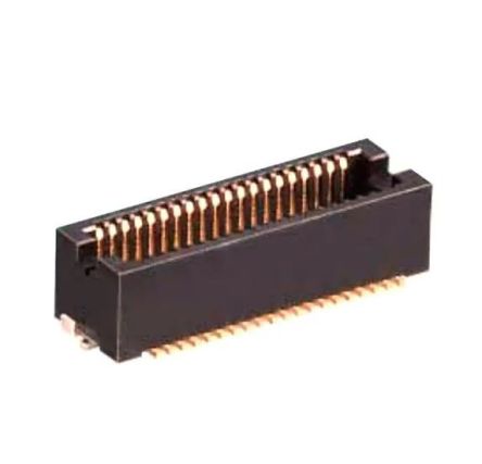 Hirose DF12 Series Straight Surface Mount PCB Header, 60 Contact(s), 0.5mm Pitch, 2 Row(s), Shrouded