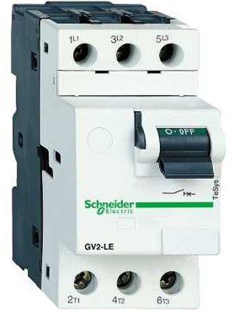 施耐德 电机保护断路器, GV2L系列, 额定电流2.5 A