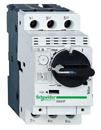 施耐德电气 电机保护断路器, GV2P系列, 额定电流0.16 → 0.25 A