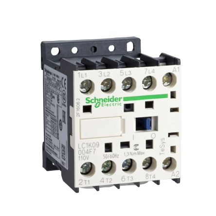 Schneider Electric 接触器, LC1K系列, 4极, 触点9 A, 触点电压690 V 交流