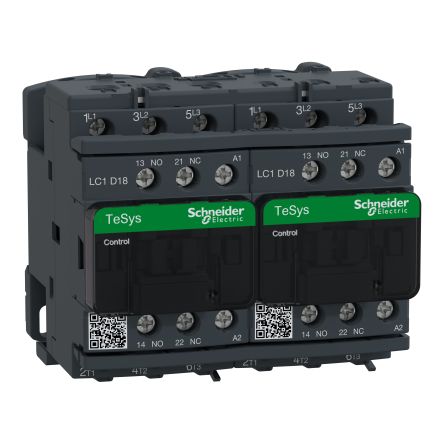 Schneider Electric 接触器, LC2D系列, 3极, 触点18 A, 触点电压690 V 交流