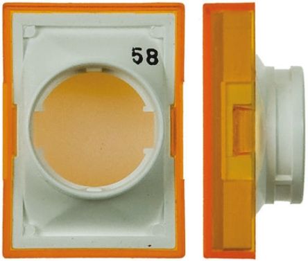 Omron Linse Für LED/Glühlampendruckschalter Serie A16 Gelb Rechteckig