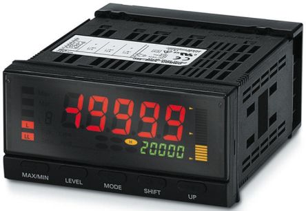 Omron 数字面板仪表, 测量电流，电压, 45mm高切面, LCD