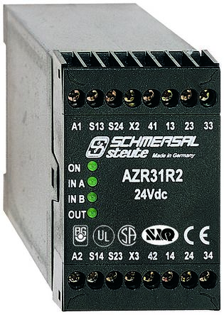 AZR31-R2 24VDC Schmersal | Safety relay cat 4 24Vdc manual reset | 617