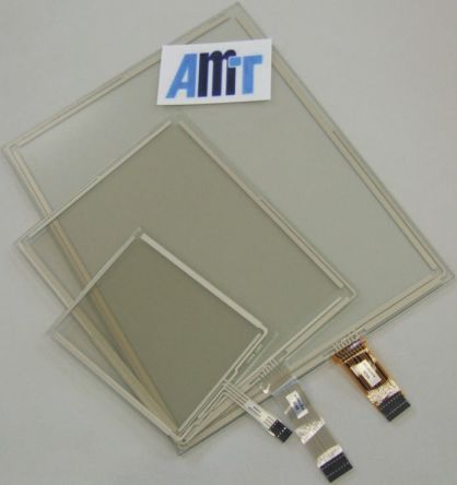 AMT 4线电阻式触控面板, 6.4in, 触控范围130.6 x 98.4mm
