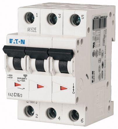 Eaton Moeller MCB Leitungsschutzschalter Typ C, 3-polig 10A 400V, Abschaltvermögen 10 KA XEffect