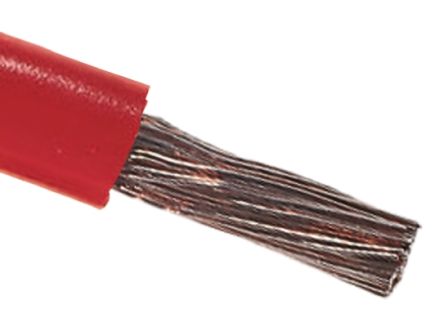 RS PRO Cable De Conexión, área Transversal 10 Mm² Filamentos Del Núcleo 72/0,4 Mm Rojo, 600 V, Long. 100m, 8 AWG