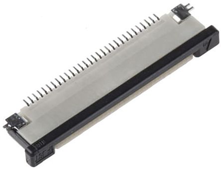 JST, SMD FPC-Steckverbinder, Buchse, 30-polig / 1-reihig, Raster 0.5mm Lötanschluss
