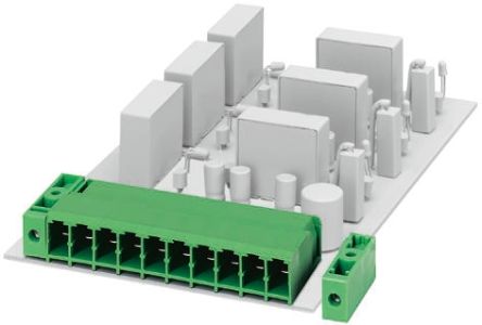 Phoenix Contact 7.62mm Pitch 4 Way Right Angle Pluggable Terminal Block, Header, Through Hole, Solder Termination