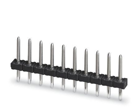 Phoenix Contact, 3.5mm Pitch, COMBICON PST, 10 Way,, Pluggable Terminal Block, Pin Header, Through Hole, Solder