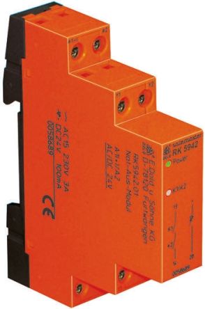 Dold Single-Channel Emergency Stop Safety Relay, 24V Dc, 1 Safety Contacts
