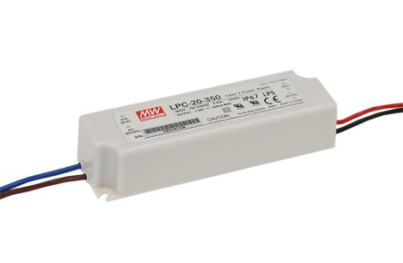 MEAN WELL Driver LED Corriente Constante De Salidas, IN: 127 → 370 V Dc, 90 → 264 V Ac, OUT: 9 →