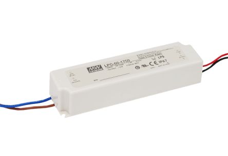 MEAN WELL Driver LED Corriente Constante De Salidas, IN: 90 → 264 V Ac, 127 → 370 V Dc, OUT: 9 →