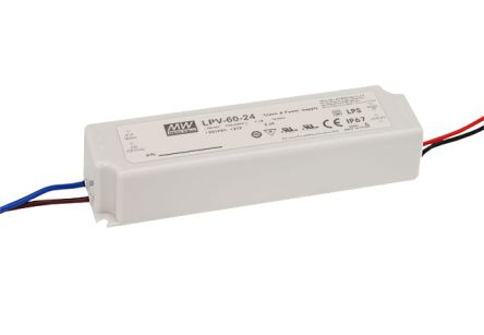 MEAN WELL LED-Treiber 90 → 264 V Ac LED-Treiber, Ausgang 36V / 1.67A Konstantspannung