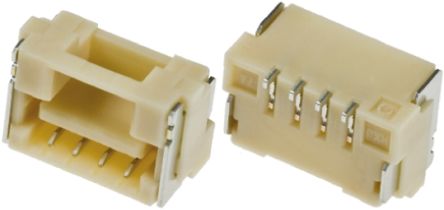 Molex Connecteur Femelle Pour CI, 4 Contacts, 1 Rangée, 1.25mm, Montage En Surface, Angle Droit