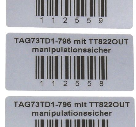 HellermannTyton Etikette Auf Rolle X 63.5mm Für TT4000, TT4030, TT4031, TT420, 500Pro Rolle Auf Silber Nein