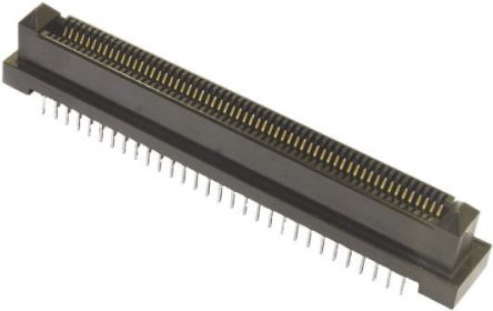 TE Connectivity Backplane-Steckverbinder, 1mm, 64-polig, Abgewinkelt, Stecker, SMD