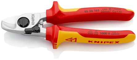 Knipex 95 26 VDE Kabelschneider 165 Mm, Schneidleistung 15mm