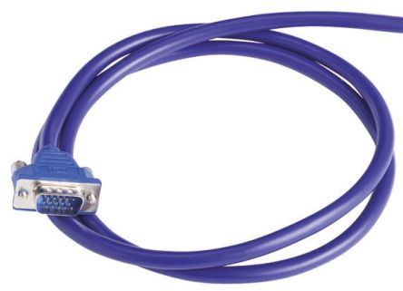 RS PRO Cable VGA De Color Azul, Con. A: VGA Macho, Con. B: VGA Hembra, Long. 10m