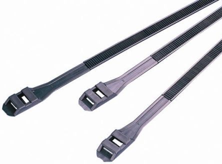 RS PRO Nylon 66 Kabelbinder Doppelverriegelung Schwarz 9 Mm X 610mm, 100 Stück