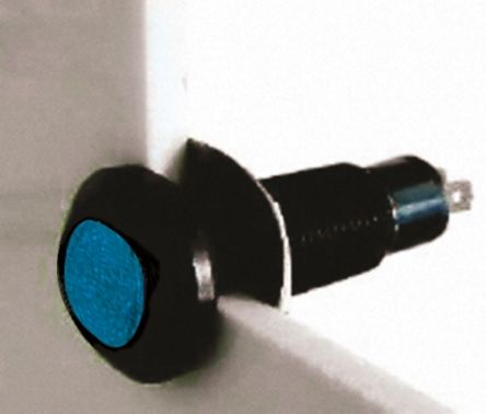 Marl Indicador LED, Azul, Marco Negro, Ø Montaje 8.1mm, 12 → 28V, 6 → 16mA, IP67