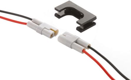 EDAC 2 Way Male 520 Unterminated Wire To Board Cable, 1m