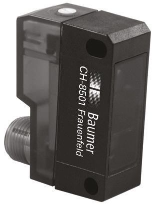 Baumer FHDK 14P Kubisch Optischer Sensor, Diffus, Bereich 20 Mm → 350 Mm, PNP Ausgang, 4-poliger