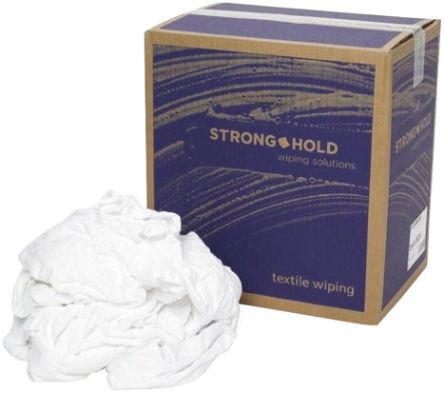 Strong Hold Pack of White Cloths for Cleaning, Drying Use