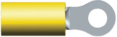 TE Connectivity PIDG Ringkabelschuh, Isoliert, Nylon, Gelb, Max. 6.6mm², M4