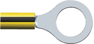 디바이스마트,커넥터/PCB > 터미널블럭 > 터미널단자 (미분류) > 링타입,,35316,TE Connectivity PIDG Series Insulated Crimp Ring Terminal, M12 Stud Size, 1mm² to 2.6mm² Wire Size, Black, Yellow / 669-2116