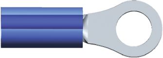 TE Connectivity Cosses à œillet, Isolé, Bleu, 2.6mm², M5, Série PIDG