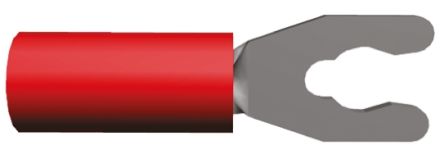 TE Connectivity, PIDG Insulated Crimp Spade Connector, 0.3mm² To 1.4mm², 22AWG To 16AWG, M3.5 Stud Size Nylon, Red