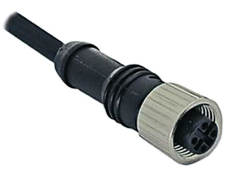 TE Connectivity Cavo Sensore/attuatore 3 Cond. M12 Femmina / Senza Terminazione, L. 5m