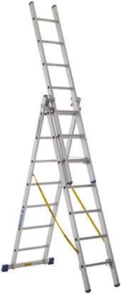 Zarges Aluminium Combination Ladder 21 Steps 5m Open Length